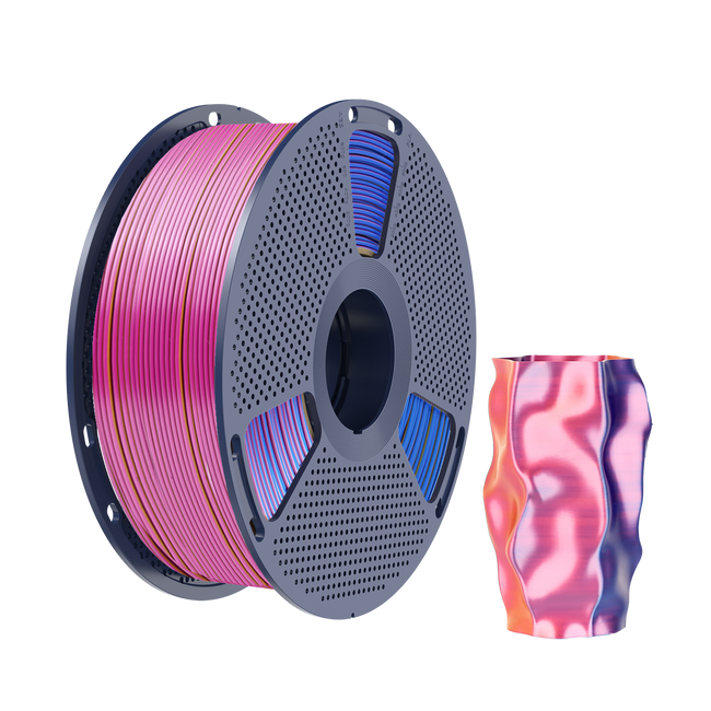 Filament SUNLU Silk PLA+ Tri-color Red Yellow Blue Trójbarwny 1kg 1,75mm