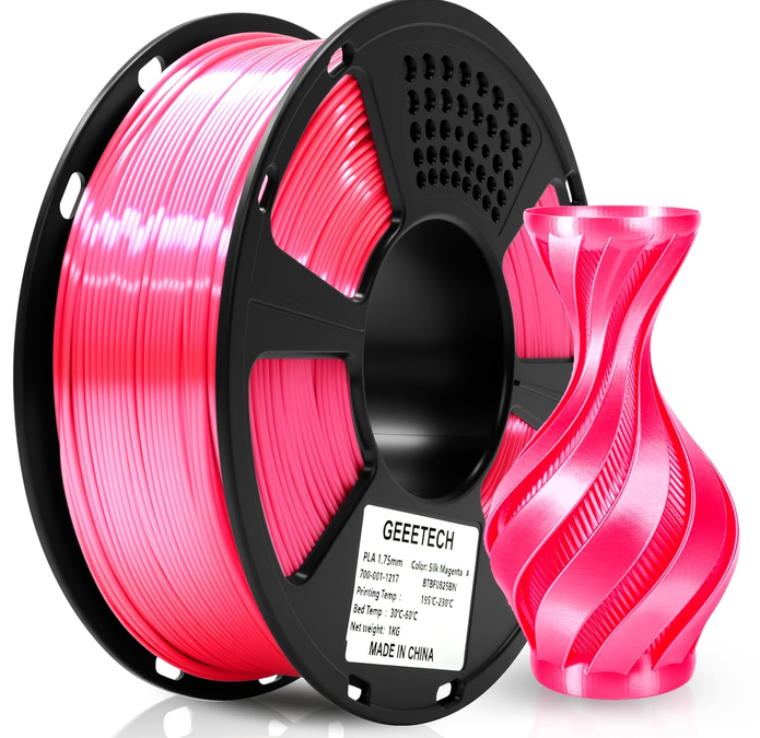 Filament Geeetech Silk PLA Magenta Różowy 1kg 1,75mm