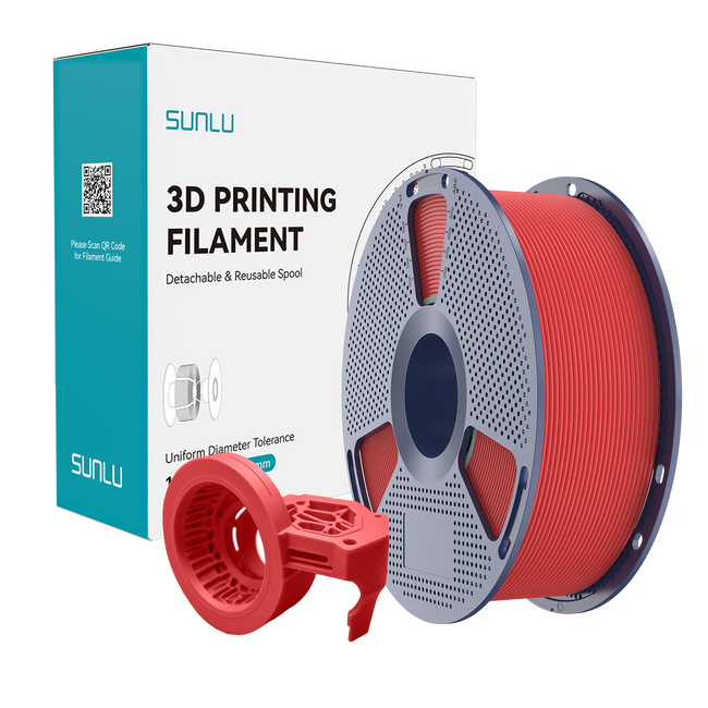 Filament SUNLU High Speed Matte PETG Red Czerwony 1kg 1,75mm