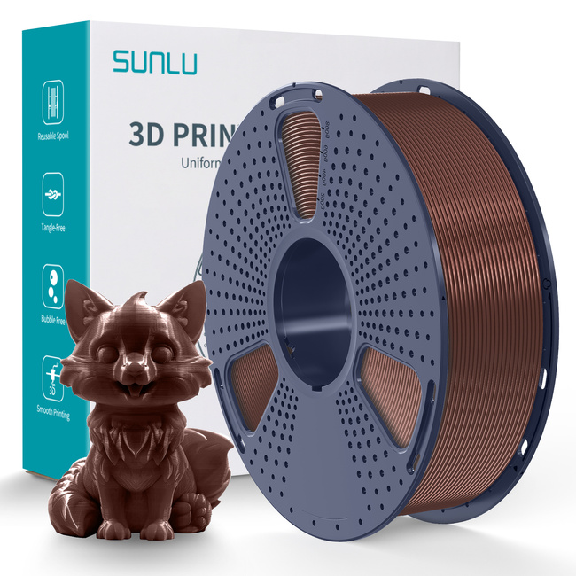 FILAMENT SUNLU CHOCOLATE CZEKOLADOWY PETG 1,75mm 1kg