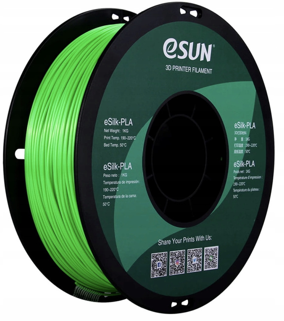 Esun PLA Silk Filament Green Zielony 1kg