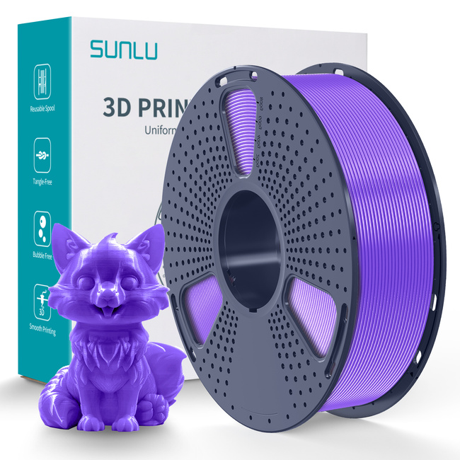 FILAMENT SUNLU PURPLE FIOLETOWY PETG 1,75mm 1kg