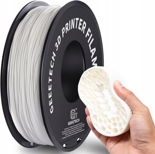 Filament Geeetech TPU White Biały 1kg 1,75mm
