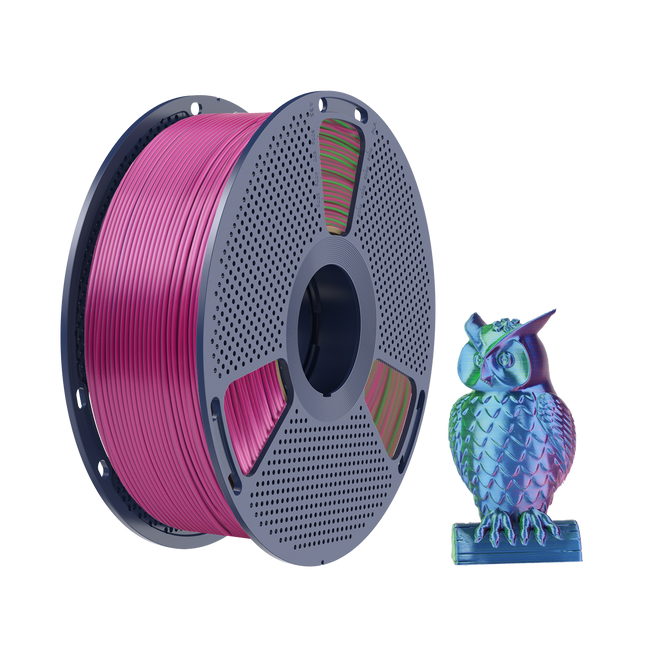 Filament SUNLU Silk PLA+ Tri-color Blue Green Purple Trójbarwny 1kg 1,75mm