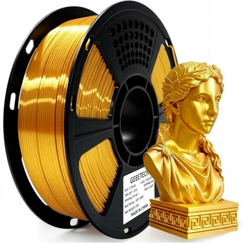 Geeetech Silk PLA złoty, miedziany, zielony, magenta — pakiet 4 × 1 kg, 1,75 mm