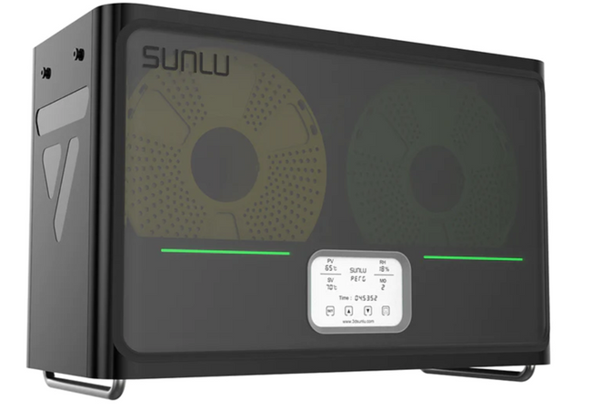 SUNLU Filadryer S4 Suszarka filamentów 450×210×211 mm, 320W, czarna