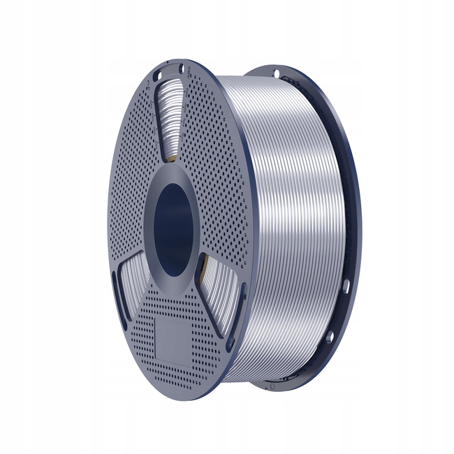Filament SUNLU Silk PLA+ Silver Srebrny 1kg 1,75mm