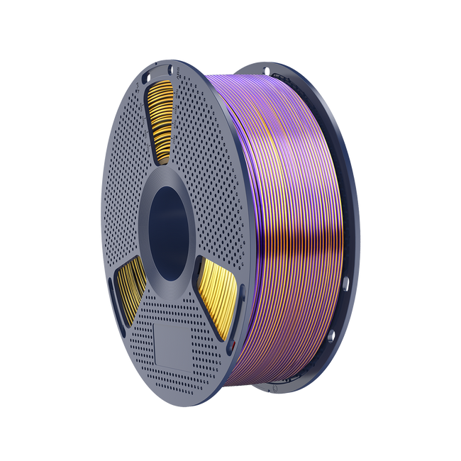 Filament SUNLU Silk PLA+ Tri-color Black Gold Purple Trójbarwny 1kg 1,75mm