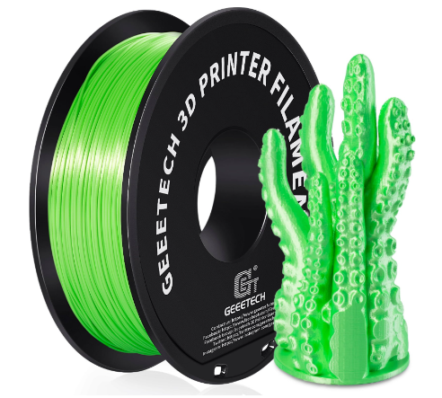 GEEETECH FILAMENT PLA SILK GREEN ZIELONY 1KG