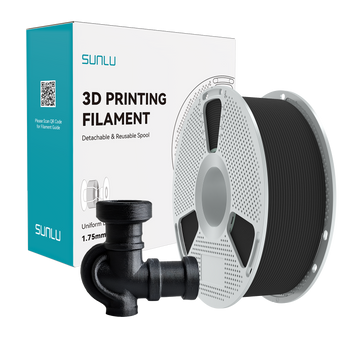Filament SUNLU PA6-CF Black Czarny NYLON-6 Z Włóknem Węglowym 1kg 1,75mm