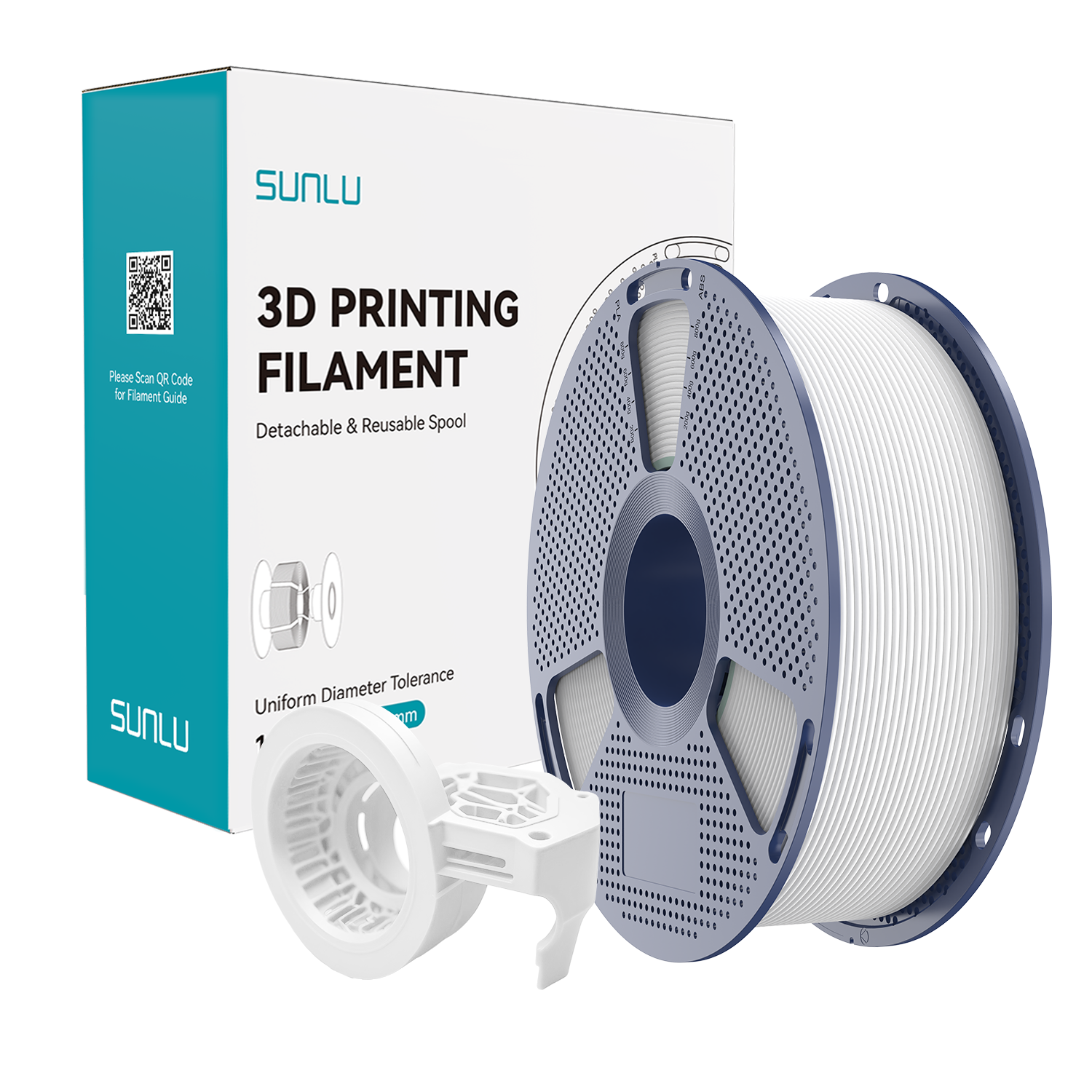 Filament SUNLU High Speed Matte PETG White Biały 1kg 1,75mm