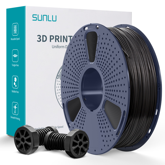 FILAMENT SUNLU BLACK CZARNY ABS 1,75mm 1kg
