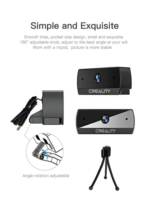 Creality Kamera CRCC-S7 HD 1080P - kompaktowa kamera do druku 3D i monitoringu wydruków