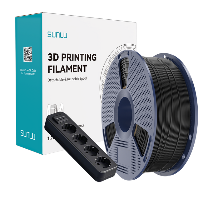 FILAMENT SUNLU ABS SAMOGASZĄCY FLAME RETARDANT CZARNY BLACK 1KG