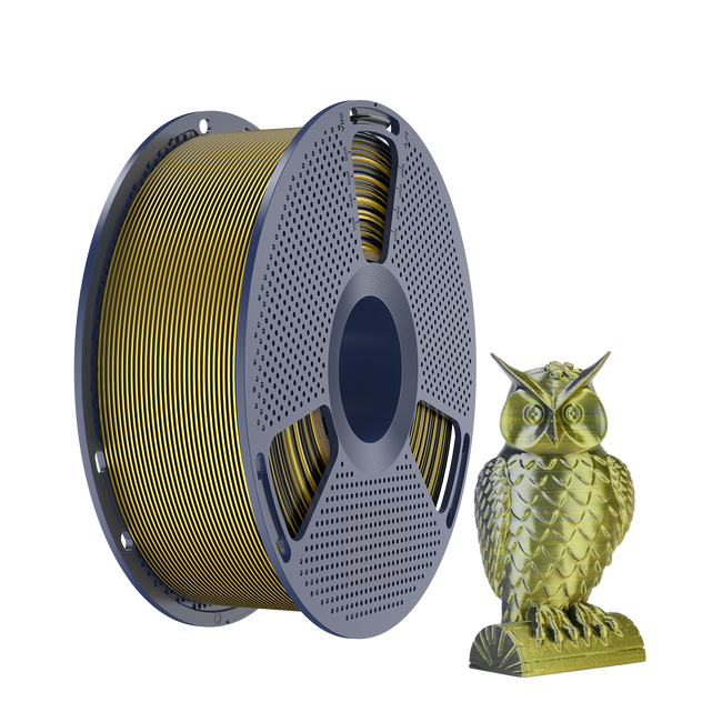 FILAMENT SUNLU SILK PLA+ DUAL COLOR CZARNY ZŁOTY BLACK GOLD 250G