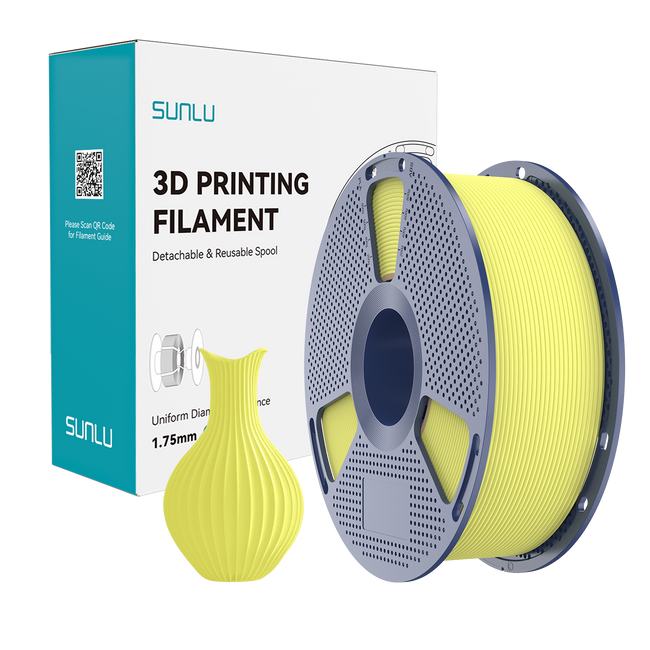 Filament SUNLU PLA Classic Lemon Yellow Żółty Cytrynowy 1kg 1,75mm