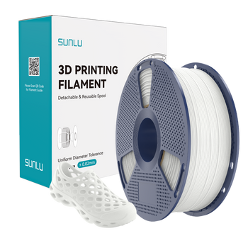 Filament SUNLU TPU 95A White Biały 1kg 1,75mm