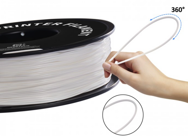 GEEETECH FILAMENT TPU WHITE BIAŁY 1KG