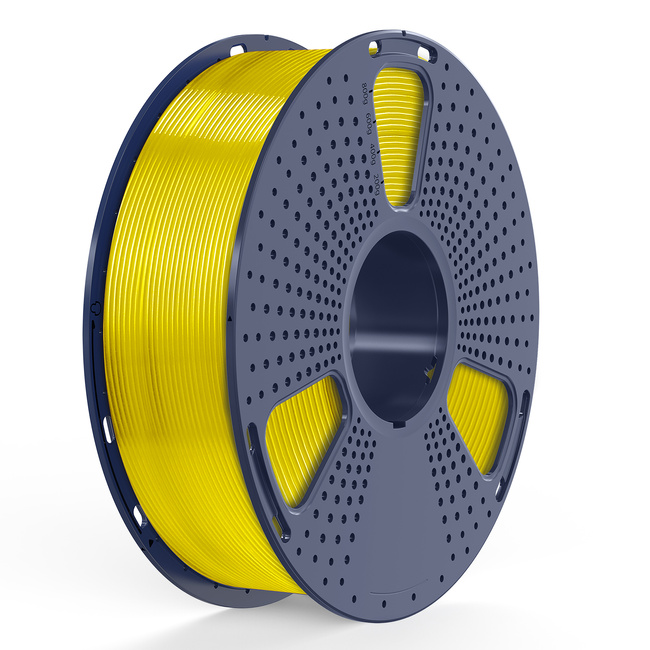FILAMENT SUNLU TRANSPARENT YELLOW TRANSPARENTNY ŻÓŁTY PLA+ 1,75mm 1kg