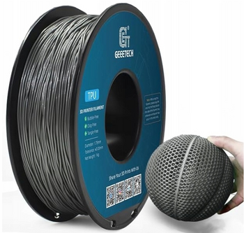 Filament Geeetech TPU Transparent Silver Srebrny Transparentny 1kg 1,75mm