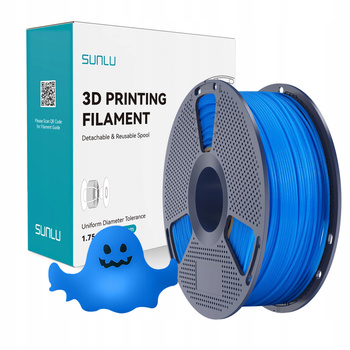 Filament SUNLU PLA Glow In The Dark Tech Blue Niebieski 1kg 1,75mm