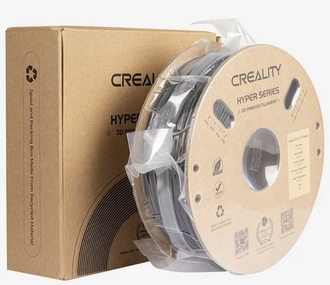 FILAMENT CREALITY HYPER PLA-CF CARBON 1KG WZMOCNIONY CIEMNY ZIELONY