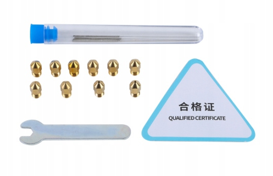 WYSOKIEJ JAKOŚCI DYSZE CREALITY ZESTAW 10SZT KLUCZ