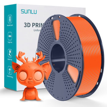 FILAMENT SUNLU SUNNY ORANGE SŁONECZNY POMARAŃCZOWY PLA+ 1,75mm 1kg