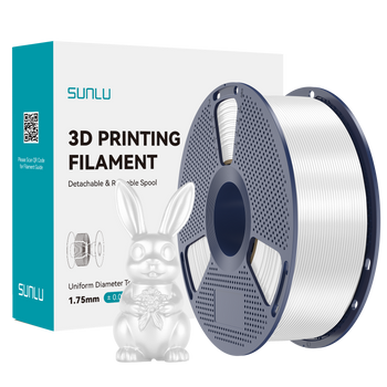Filament SUNLU Silk PLA+ White Biały 1kg 1,75mm