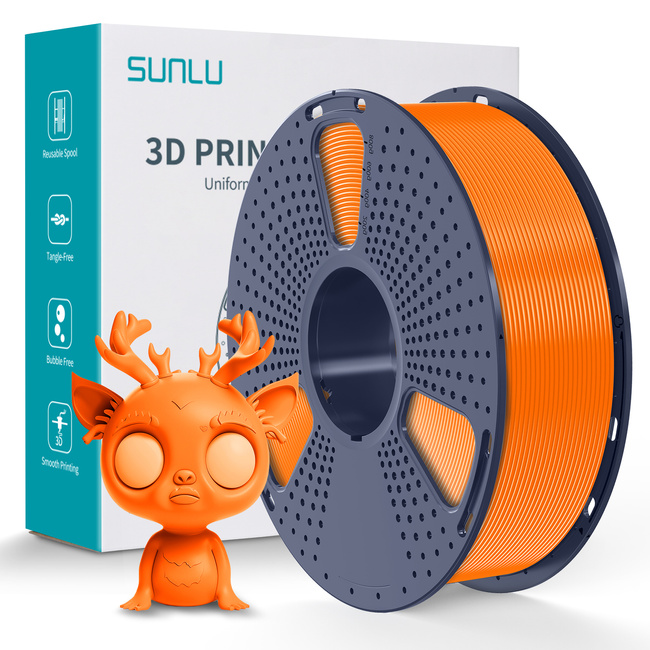 Filament SUNLU Orange Pomarańczowy PLA+ 1,75mm 1kg