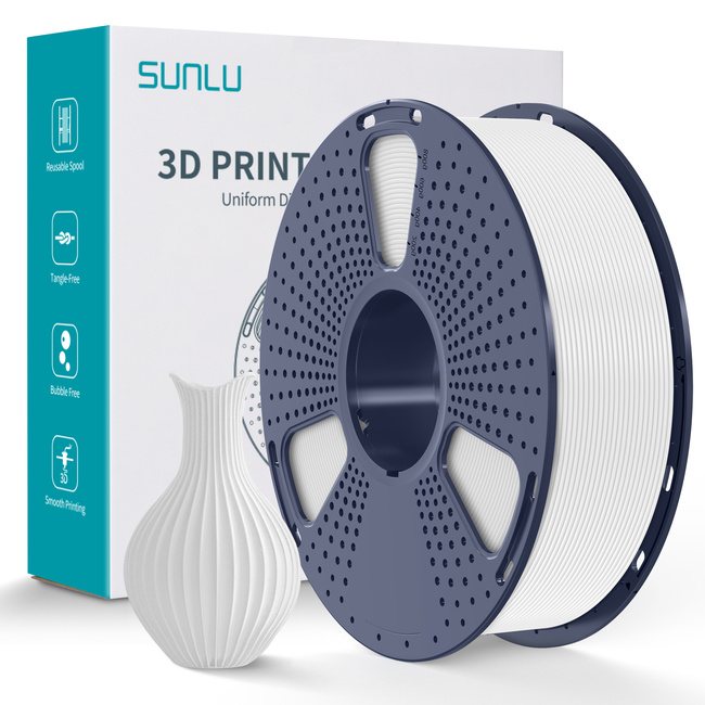 SUNLU FILAMENT PLA+ WHITE BIAŁY 250G