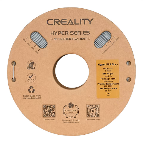 Filament Creality Hyper Series PLA Grey Szary 1kg 1,75mm