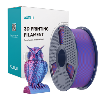 Filament SUNLU Silk PLA+ Dual-color Red Blue Czerwony Niebieski 1kg 1,75mm