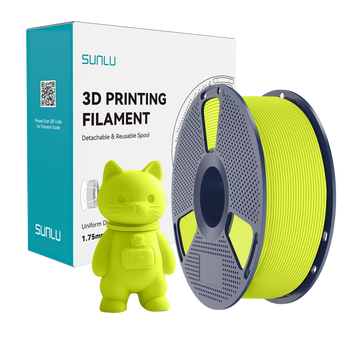 FILAMENT SUNLU PLA MATTE JASNY ŻÓŁTY BRIGHT YELLOW 1KG