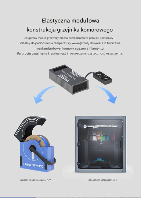 CREALITY MULTI-KILO DRYER SUSZARKA DO FILAMENTU SZPULE DO 5KG