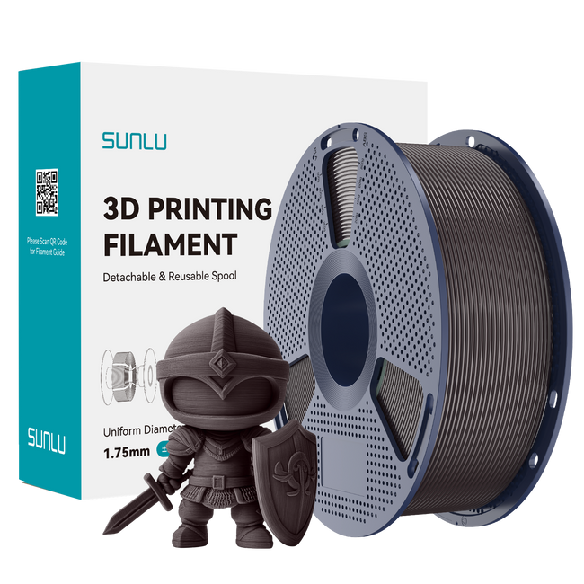 Filament SUNLU PLA+ Roasted Chestnut Kasztanowy 1kg 1,75mm