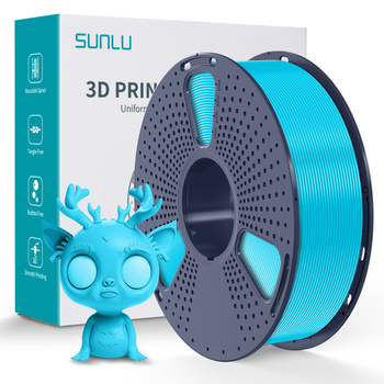 FILAMENT SUNLU CYAN CYJAN PLA+ 1,75mm 1kg