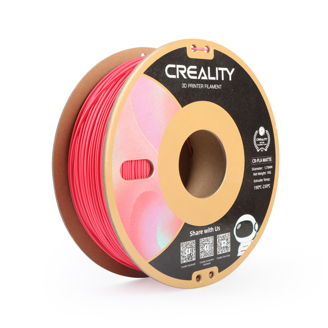 FILAMENT CREALITY CR-PLA MATTE CZERWONY RED MAT 1KG 1,75mm