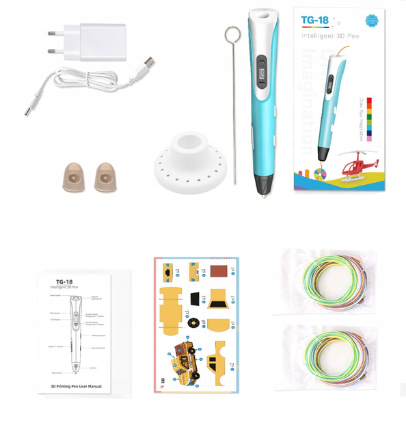 GEEETECH TG18 DŁUGOPIS 3D PLA/PCL/ABS JAK SUNLU