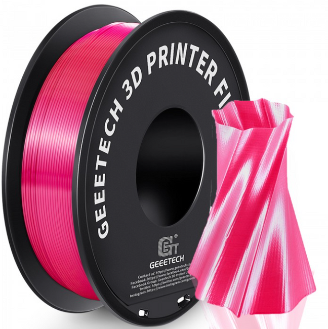 GEEETECH FILAMENT PLA SILK MAGENTA RÓŻOWY 1KG
