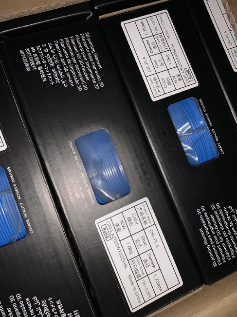 CREALITY 3D ORYGINALNY FILAMENT CR-PLA NIEBIESKI BLUE 1KG 1,75mm