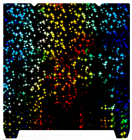 CREALITY Dwustronna Podkładka PET Gwiazdki 315*310 K1 Max, Ender-3 V3 Plus