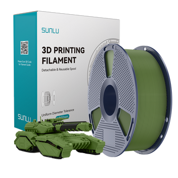 Filament SUNLU PLA Olive Green Zielony Oliwkowy 1kg 1,75mm