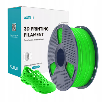 Filament SUNLU TPU 90A Green Zielony 1kg 1,75mm