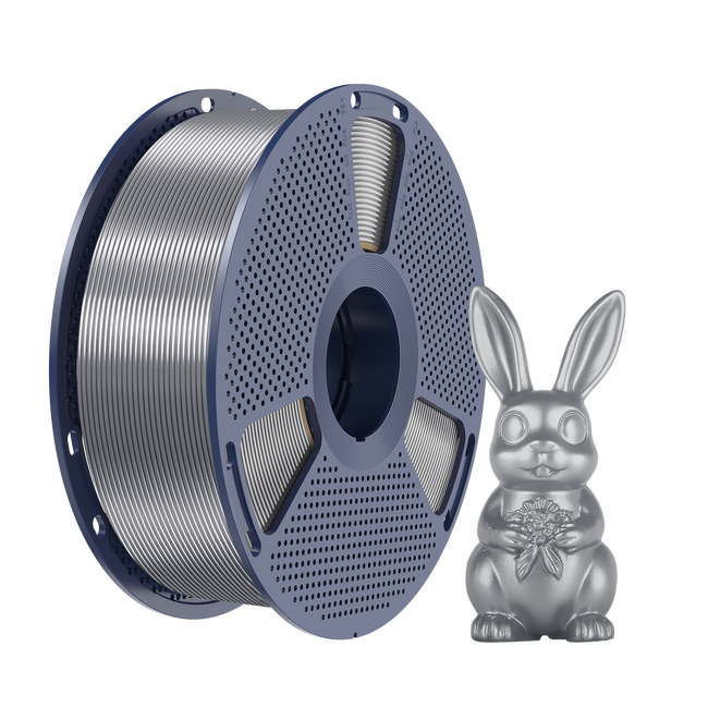 Filament SUNLU Silk PLA+ Grey Szary 1kg 1,75mm