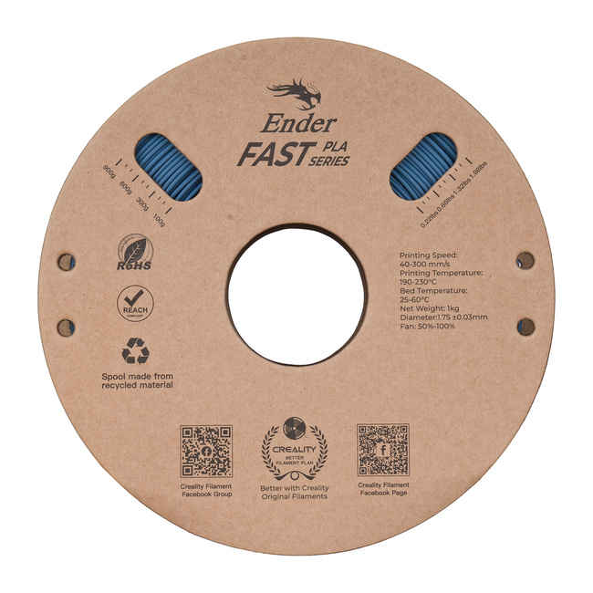 Filament Creality Ender Fast PLA Grey Szary 1kg 1,75mm