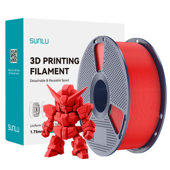 FILAMENT SUNLU PLA+ 2.0 CZERWONY RED 1KG
