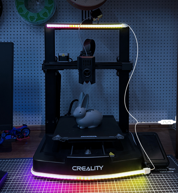 Creality Podświetlenie LED 3m RGB z pilotem – kompatybilne z K1/K2/Ender (DIY)