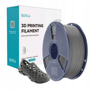 Filament SUNLU TPU 90A Grey Szary 1kg 1,75mm