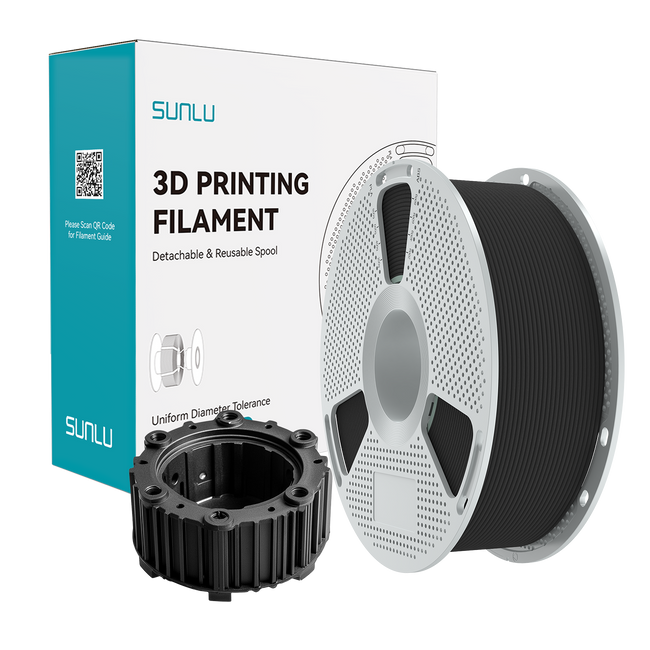 Filament SUNLU PA12-CF (Carbon Fiber) Black Czarny NYLON-12 Z Włóknem Węglowym 1kg 1,75mm